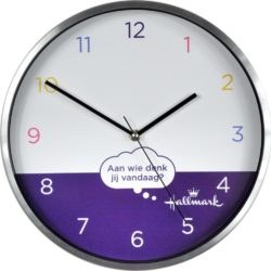 Promotional wall clock 579, 30 cm, aluminium