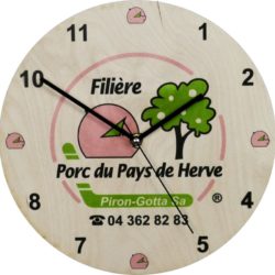 Promotional wall clock 510, 29.5 cm, ecological